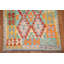 Tapis de couloir géométrique en laine Kilim