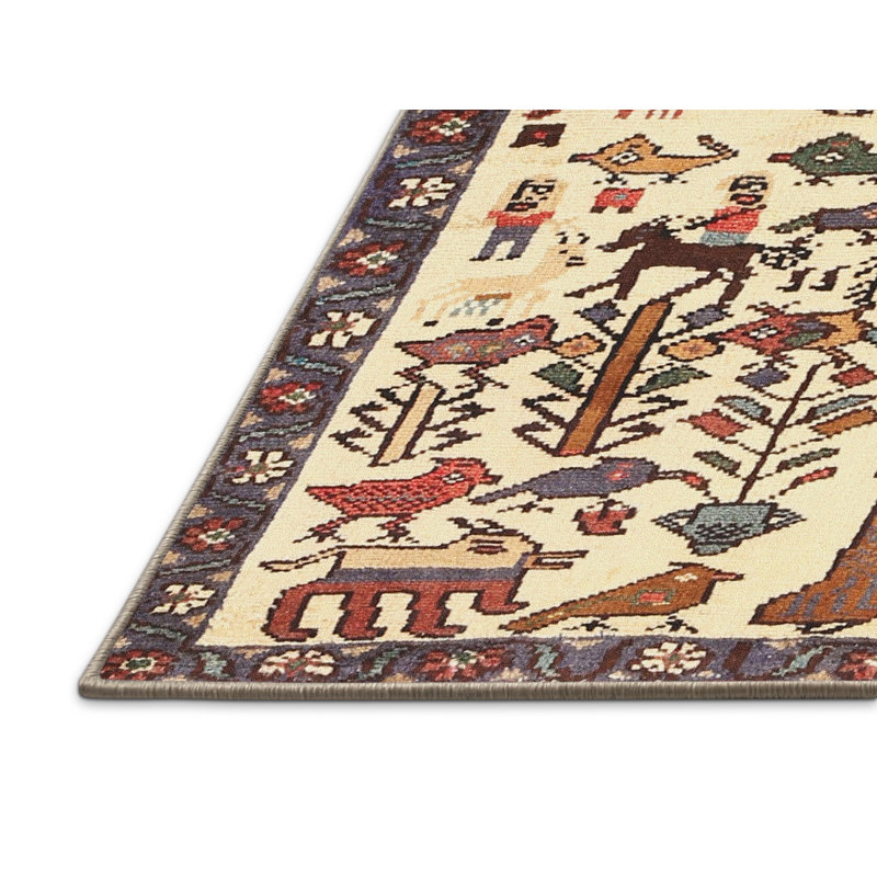 Tapis beige/brun, Rectangle 5 pi x 8 pi