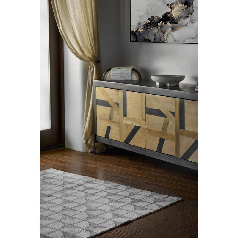 Geometric Indoor Rug, Rectangle 5'1" x 7'7"