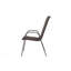 Chaises de patio robustes 4 pièces en textilène respirant, conception compacte pour l'extérieur et le jardin