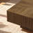 35.3 Inch Solid Wood Square Coffee Table With 2 Drawers, Handcrafted Ash & Oak Fluted Design-617981559-617981556
