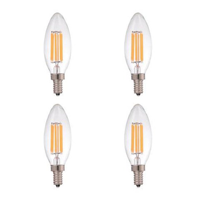 STRAK Candelabra Bulb 6w, 60 Watt Equivalent E12/ Base Led Dimmable Light Bulb,High Brightness 2700k