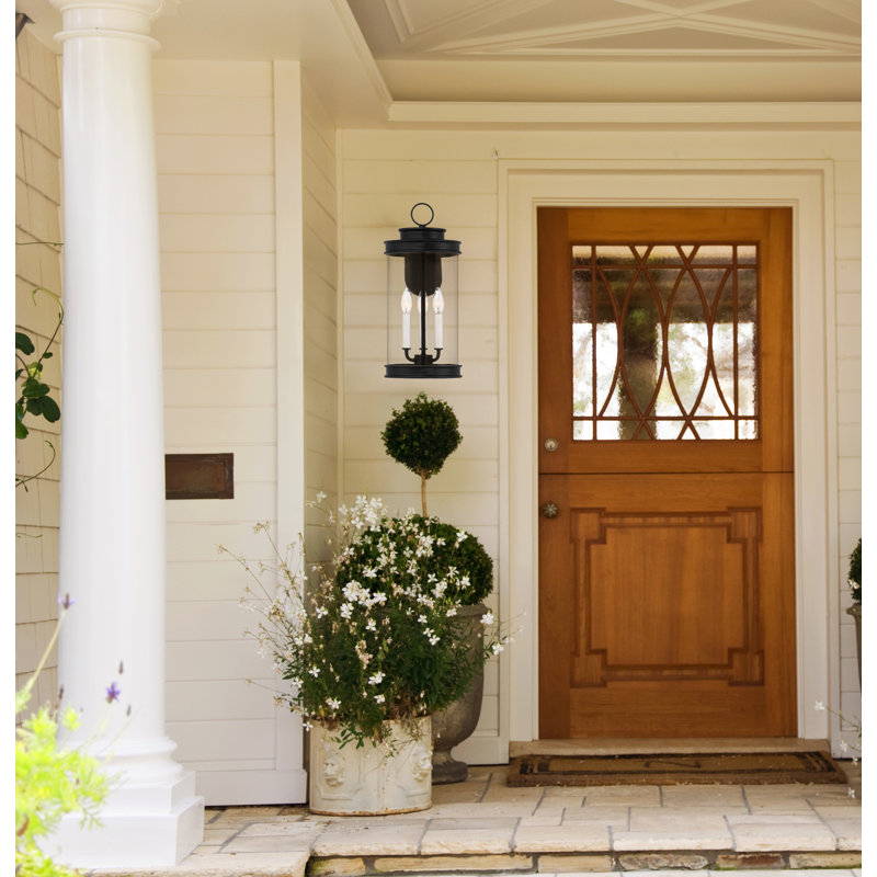 Benioff 2-Light Outdoor Wall Lantern, 19" H x 8.5" W x 11" D