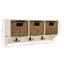 Solid + Manufactured Wood Wall Organizer-810463490