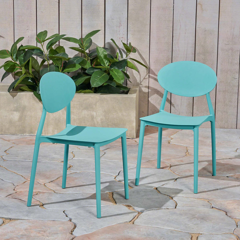 CHAISE EN PP MOULURE PAR INJECTION WESTLake (ensemble de 2)