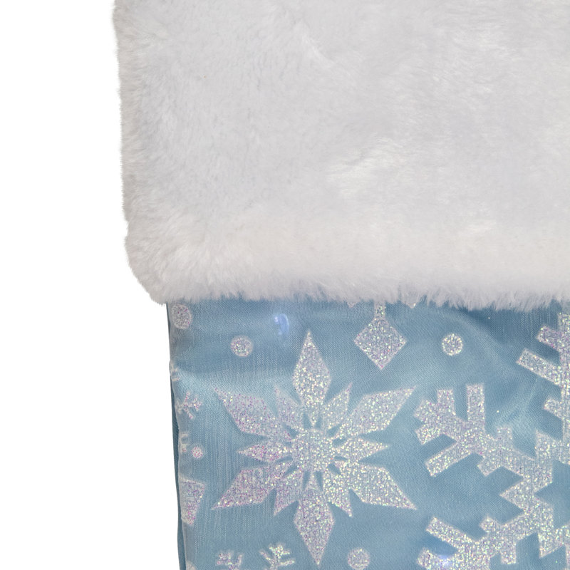 Chaussette de Noël flocon de neige 19 po