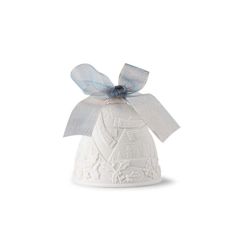 2024 Christmas Bell, White/Blue
