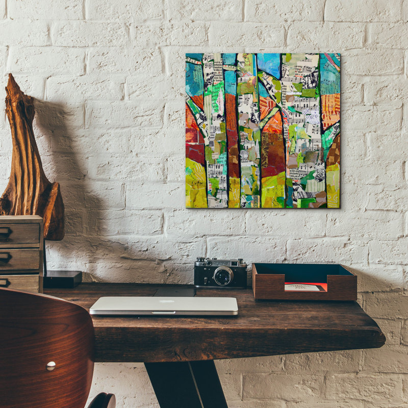 «Fall Trees 1» par St. Hilaire Elizabeth, H 12 po x l 12 po x P 0,13 po