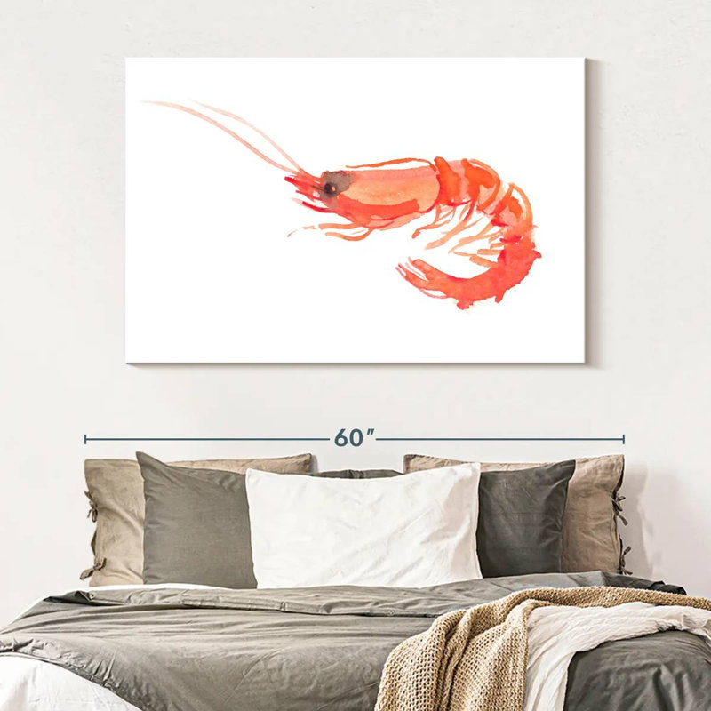 Brampt Orange Shrimp, 34" H x 51" W
