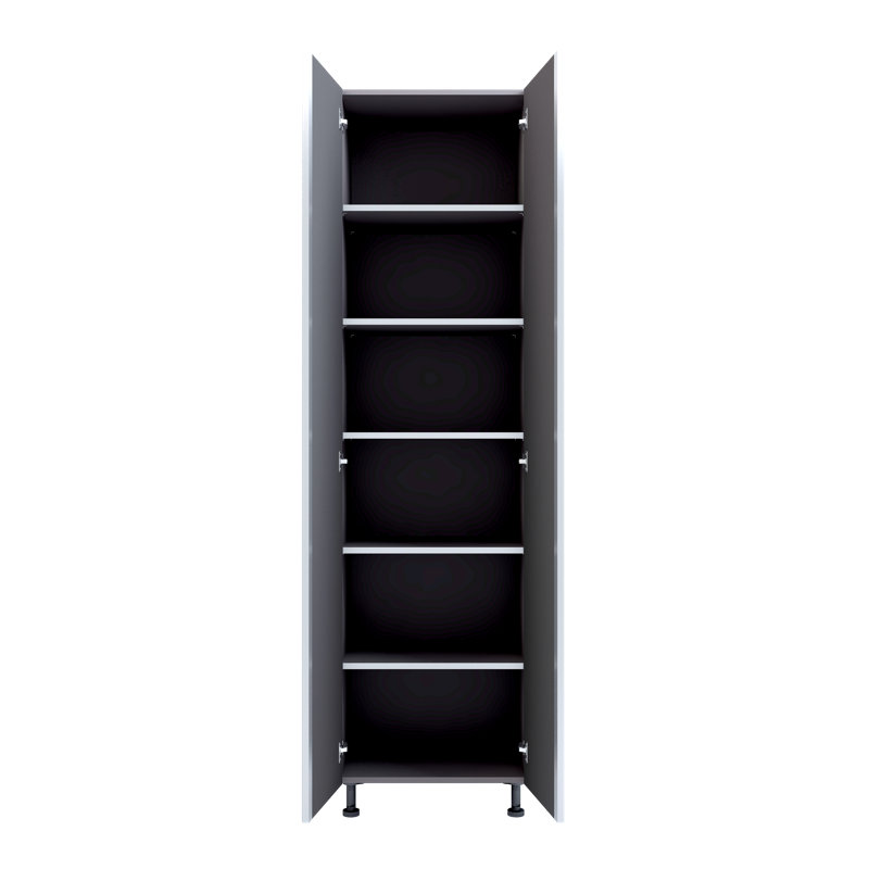 Premium Garage Modular Storage Tall Cabinet with Adjustable Legs, Soft-Close Door, Integrated Handles, Heavy Duty Plywood Box Construction, Tool and Equipment Organizer