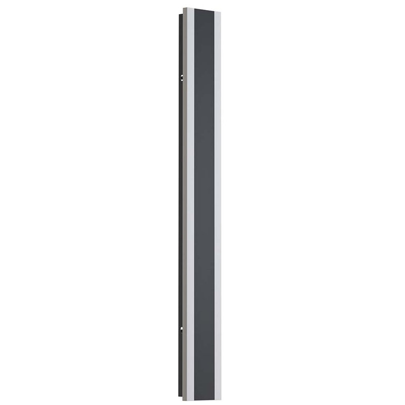 Aluminum Modern Linear IP65 Integrated LED Waterproof Hardwired Outdoor Wall Lights, Black/White, 35" H x 3" W x 1.8" D, 24
