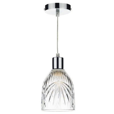 15 cm H Bowl Glass Pendant Shade ( Screw On ) in Clear
