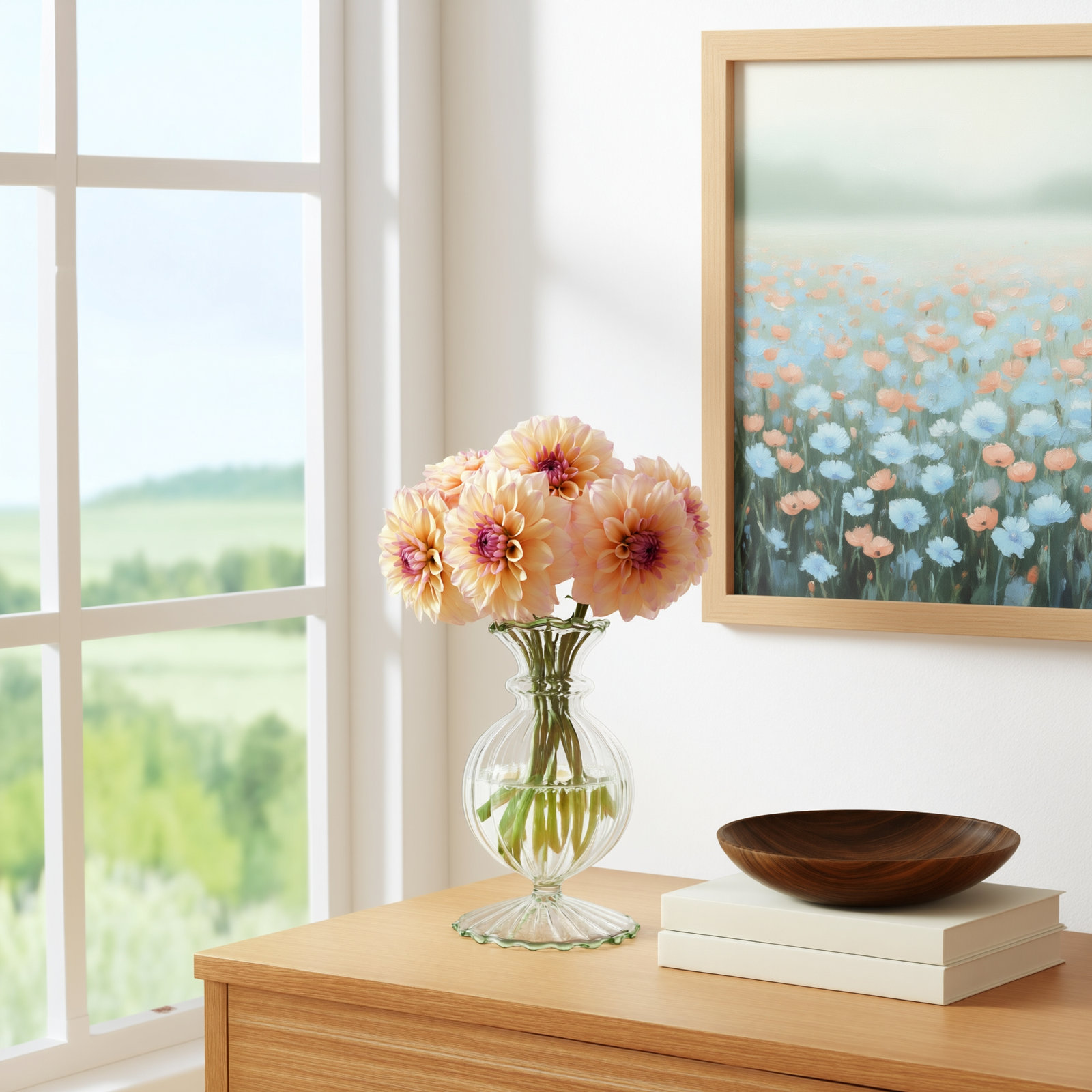 Miss Annie Table Vase, Green