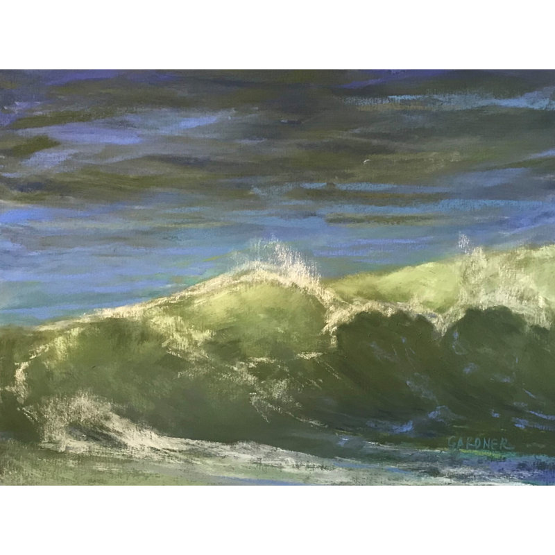 Slow Mo Print by Dina Gardner, 25.25" H x 31.25" W x 0.88" D, Black Framed Paper, White