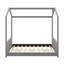 Velvet House Bed Wood Bed-953842429