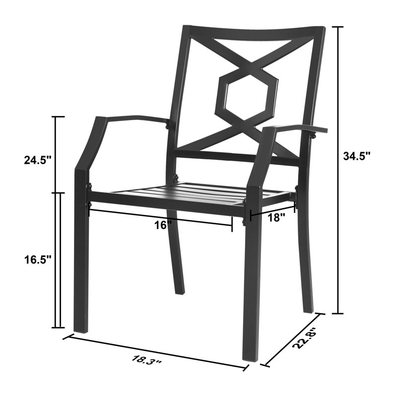 Premium All-Weather Wicker Outdoor Stacking Dining Armchair