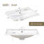 Myhomekeepers 18'' White Ceramic Rectangular Bathroom Sink