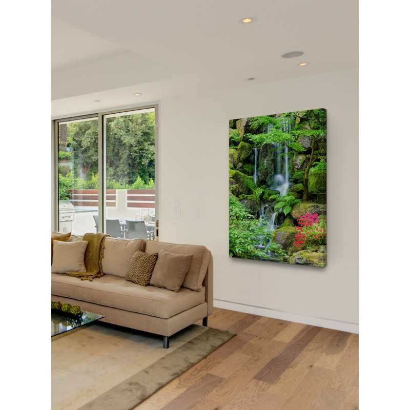 Heavenly Falls 1 Piece Wrapped Canvas Wall Art, 152 cm H x 102 cm W