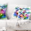 Watercolor Floral Bouquet - Coussin décoratif imprimé floral