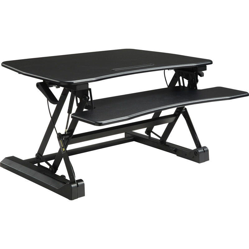 Convertisseur de bureau à hauteur réglable, Noir