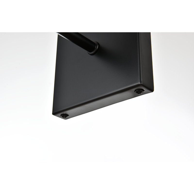 Éclairage pour meuble-lavabo à intensité variable Bahraoui, Noir, H 10 po x l 24 po x P 24 po, 3 lumières