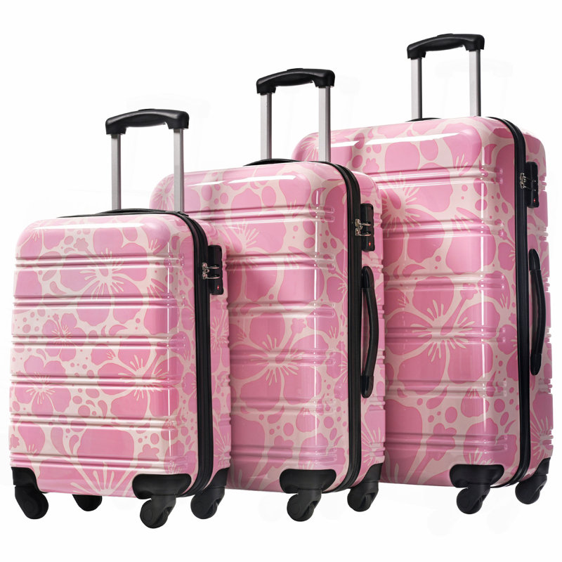 Valise à roulettes Hardshell 3 pièces avec valise TSA