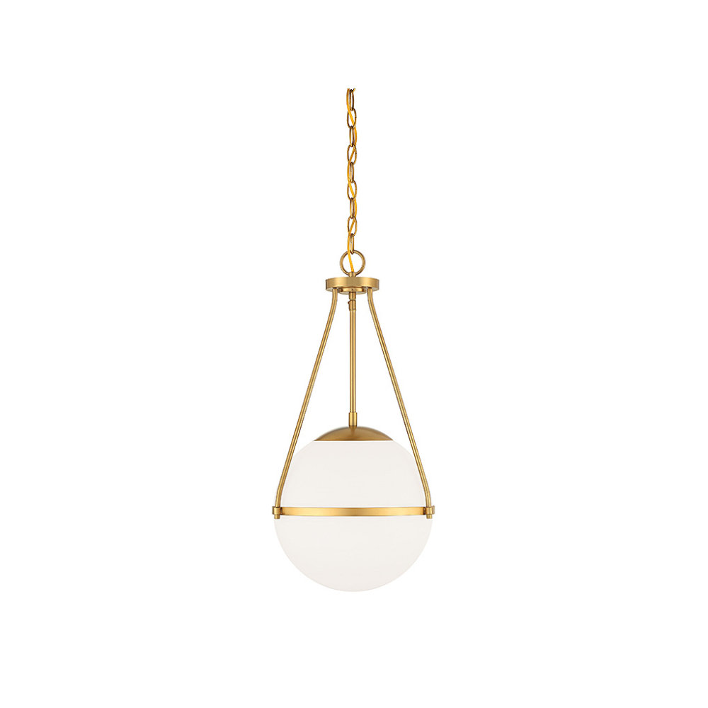 Romo 1-Light Pendant Joss & Main Base Finish: Natural Brass