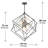 Campbell-Josh 9 - Light Dimmable Sputnik Square Chandelier