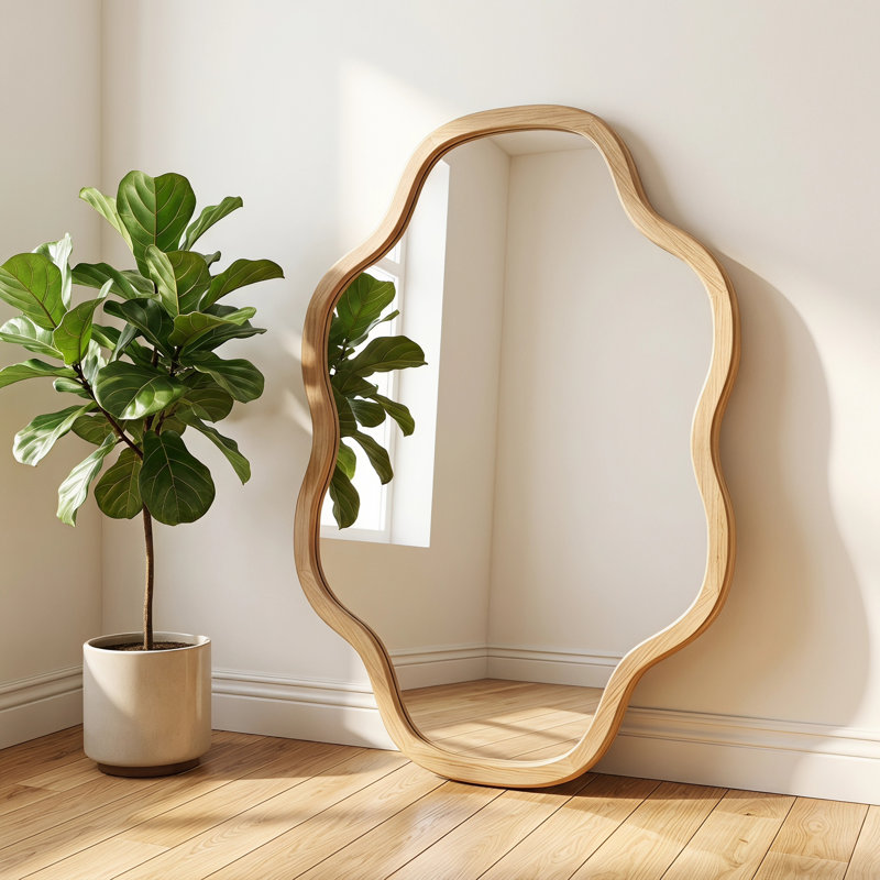 Miroir mural 20 po x 30 po, 20 po x 30 po, Bois naturel