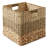 Mixed Weave Hyacinth Seagrass Storage Basket Cubes, Natural - Set of 6-1716870861