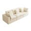 Canapé modulaire compressé à 3 places de style minimaliste, éponge haute densité 33d, tissu, beige et blanc, pour un espace de salon efficace, fonction couchette de qualité-2111381028-2111381030-2111381032