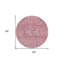 Tapis d'intérieur rond 8 po