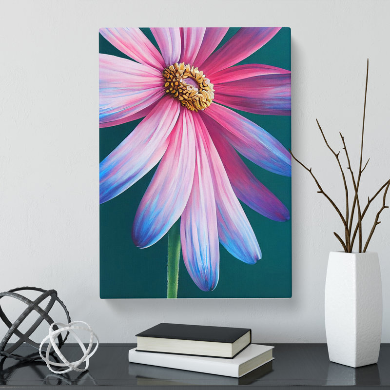 Daisy Flower - Wrapped Canvas, 50cm H x 35cm W x 3cm D