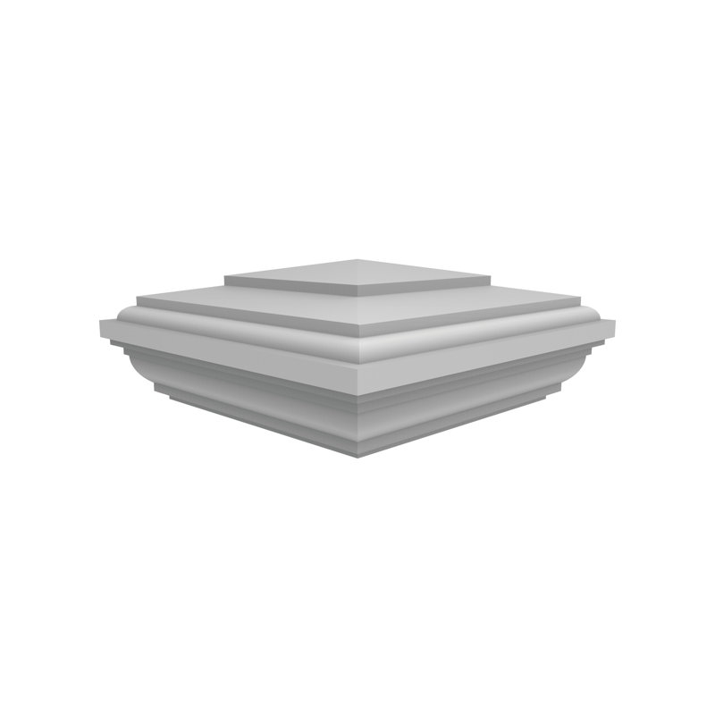 4 in. W x 4 in. D Heritage Post Top White