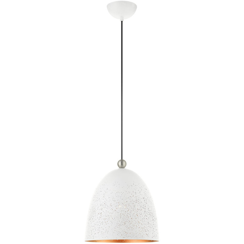 Luminaire suspendu en dome à 1 lumière