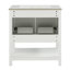 Meuble-lavabo blanc de 30 po avec lavabo en céramique et rangement polyvalent - idéal pour les petites salles de bain-133526588-133526589