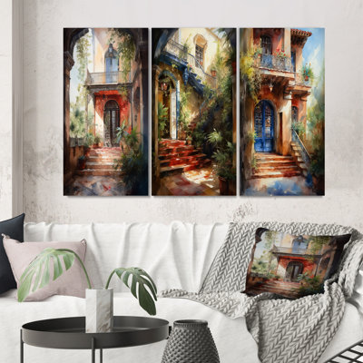 " Rustic Entrance To Country Cottage " 3 - Pieces