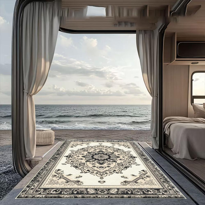 Moroccan Pattern Area Rug, Soft And Lightweight, Suitable For All Seasons, Easy To Maintain And Easy To Clean, Machine Washable Carpet Floor Mat, Suitable For Living Room, Bedroom, Dining Room, Hallway, Balcony, Room Decor, Home Decor, Outdoor Decor