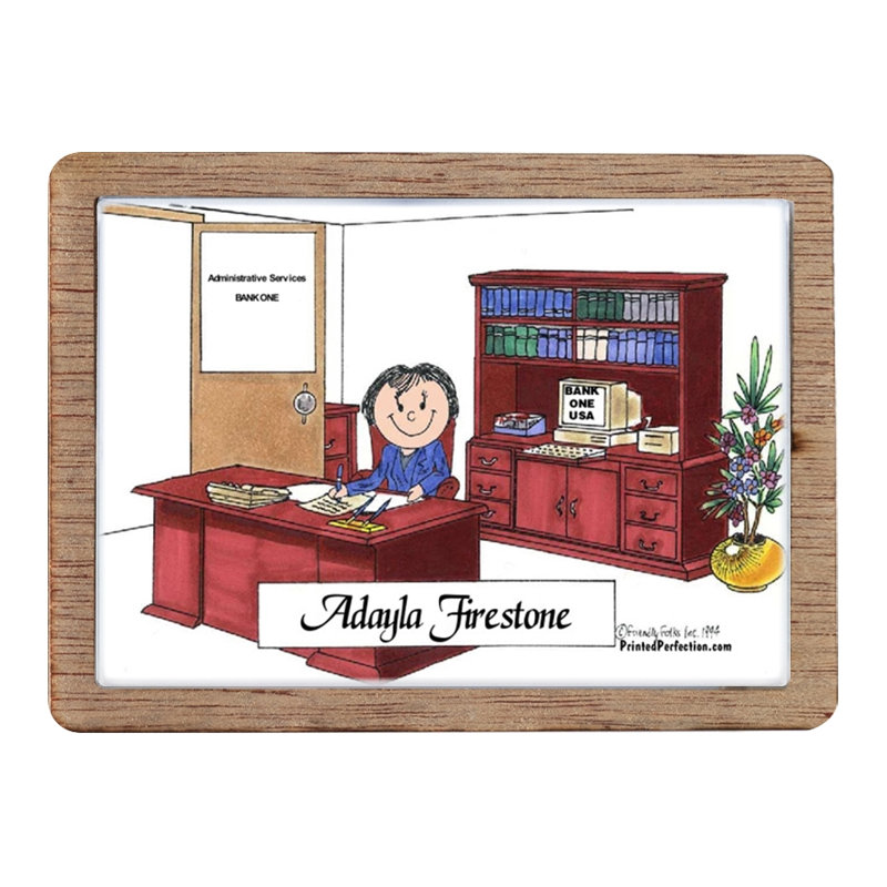 Cadre personnalisé - aimant en bois pour femme - excellent cadeau!, Oui