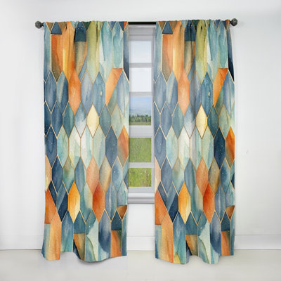 Harry Soothing Scandinavian reflections - Scandinavian Velvet Curtain - Room Darkening - 1 panel
