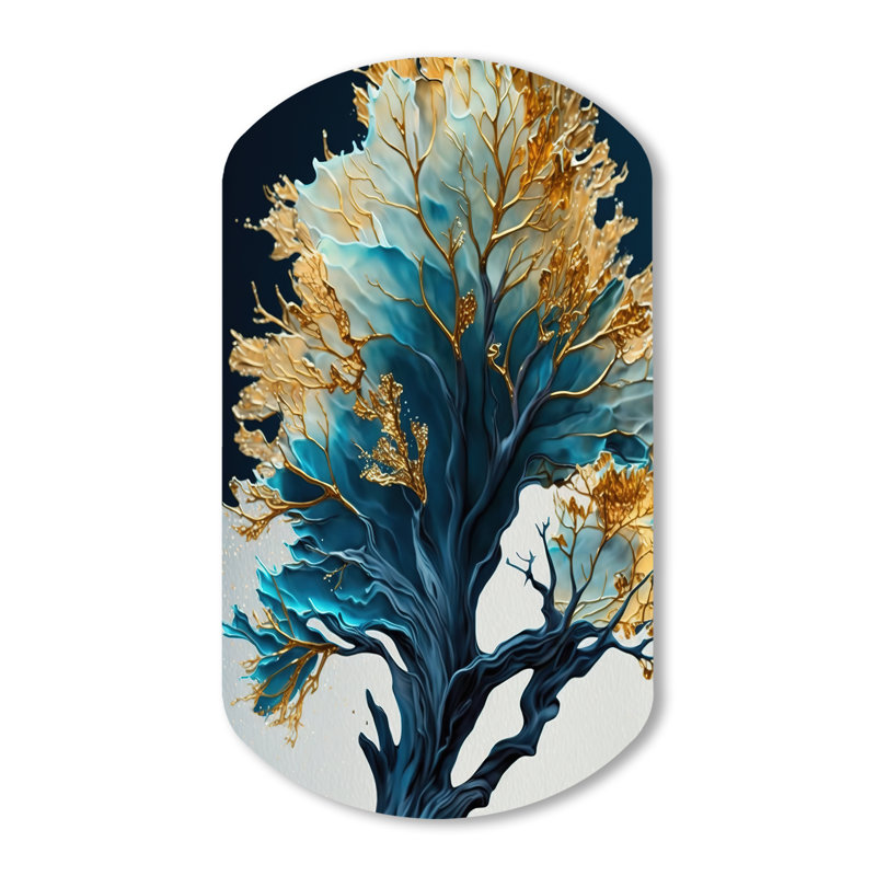 Covelle - Décoration murale en forme de cylindre cylindrique en forme de feuilles, H 43 po x l 23 po