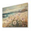 Bleuet sur la plage - Art mural en bois sur bois de pin naturel-101406636