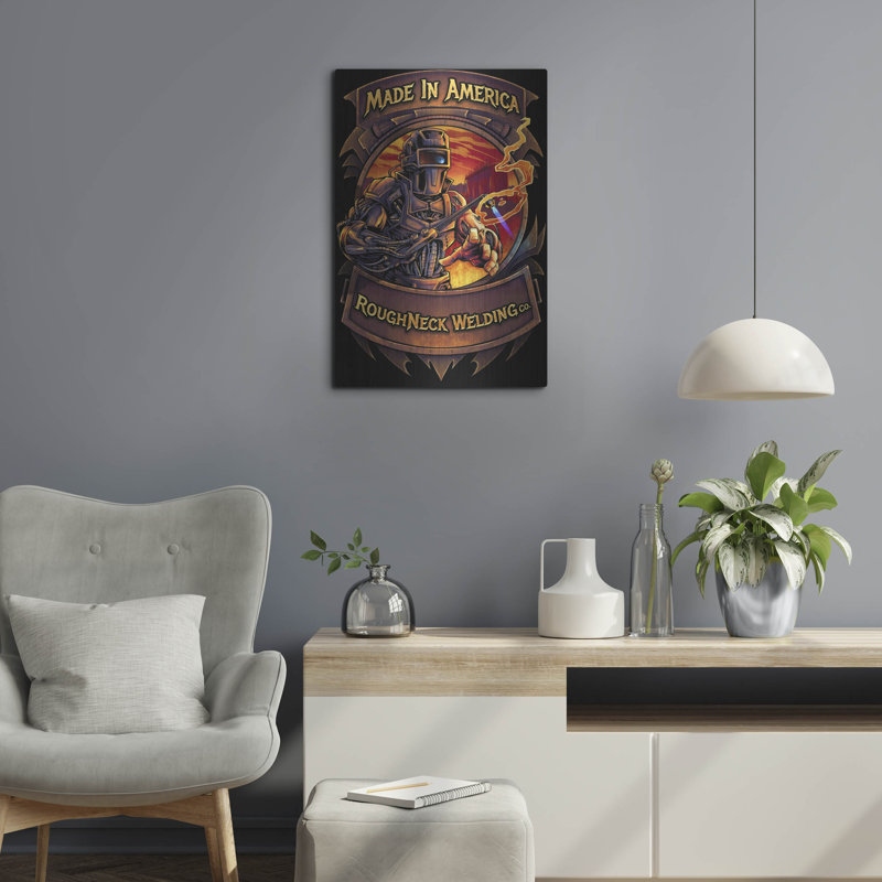 «Welding Cyborg» par Flyland Designs, H 24 po x l 16 po