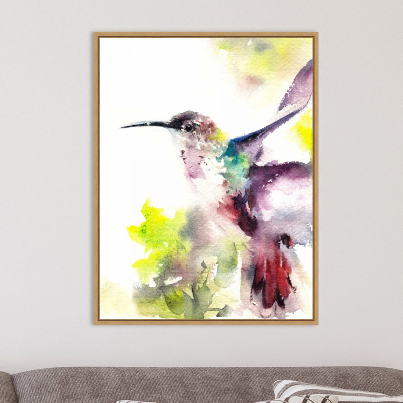 Reproduction d’art sur toile, "Hummingbird" par Canotstopd
