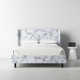 Lapa Upholstered Wingback Bed