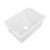 Rectangular Fireclay 27" L x 19" W Undermount Kitchen Sink with Basket Strainer and Sink Grid