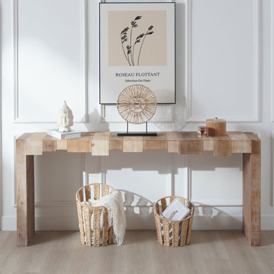 Console rustique en bois manufacturé moderne