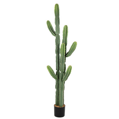 Grand cactus artificiel résistant aux rayons UV pour l'intérieur et l'extérieur