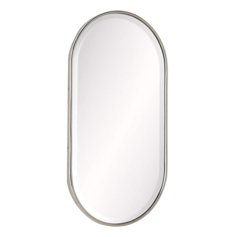 Vaquero Small Mirror, Polished Nickel