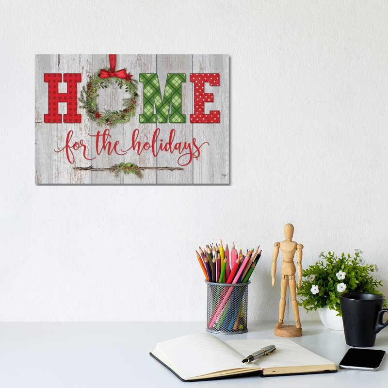 Home For The Holidays by Mollie B. - Wrapped Canvas Print, 20.32 cm H x 30.48 cm W